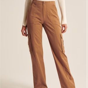 Abercrombie Relaxed Cargo Pant color brown size 27